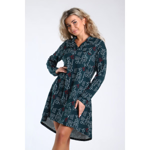 Туника женская №89384 кулирка (последний размер) хаки 48,52,54 Туника женская №89384 кулирка (последний размер) хаки 48,52,54