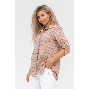 Туника женская №36676 кулирка (последний размер) бежевый 50,54,58 Туника женская №36676 кулирка (последний размер) бежевый 50,54,58