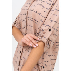 Туника женская №36676 кулирка (последний размер) бежевый 50,54,58 Туника женская №36676 кулирка (последний размер) бежевый 50,54,58