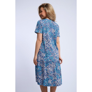 Платье женское №51191 кулирка (последний размер) джинс 52 Платье женское №51191 кулирка (последний размер) джинс 52