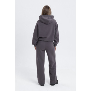 Костюм двойка женский №00019 футер 3-х нитка с начесом (последний размер) темно-серый 46,50,54 Костюм двойка женский №00019 футер 3-х нитка с начесом (последний размер) темно-серый 46,50,54