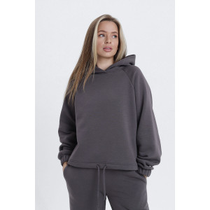 Костюм двойка женский №00019 футер 3-х нитка с начесом (последний размер) темно-серый 46,50,54 Костюм двойка женский №00019 футер 3-х нитка с начесом (последний размер) темно-серый 46,50,54