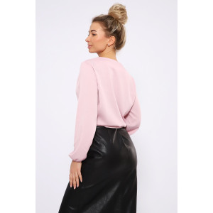 Блузка женская №32733 креп (последний размер) светло-сиреневый 50