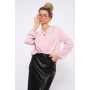 Блузка женская №32733 креп (последний размер) светло-сиреневый 50