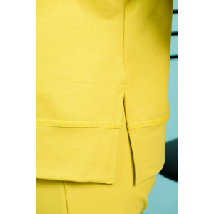 Костюм двойка женский №8150 футер с лайкрой 2-х нитка (последний размер) горчичный 50,52,54