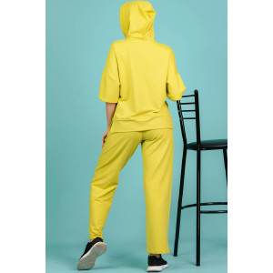 Костюм двойка женский №8150 футер с лайкрой 2-х нитка (последний размер) горчичный 50,52,54