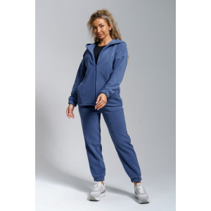Костюм двойка женский 964 флис пенье антипилинг (р-ры: 44-58) индиго