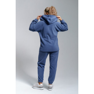 Костюм двойка женский 964 флис пенье антипилинг (р-ры: 44-58) индиго