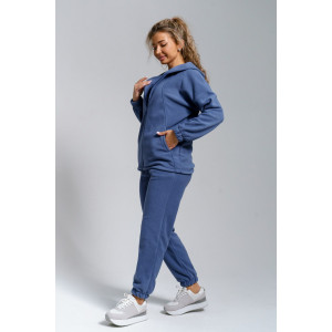Костюм двойка женский 964 флис пенье антипилинг (р-ры: 44-58) индиго