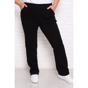 Брюки женские "Зара" футер 3-х нитка (последний размер) черный 60,62 Брюки женские "Зара" футер 3-х нитка (последний размер) черный 60,62