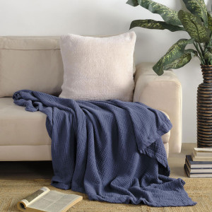 Плед MOYЁ муслин "Indigo" (последний размер) 130х170 Плед MOYЁ муслин "Indigo" (последний размер) 130х170