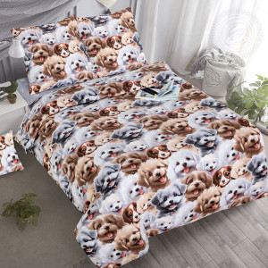 Детское постельное белье из поплина "Дружок"