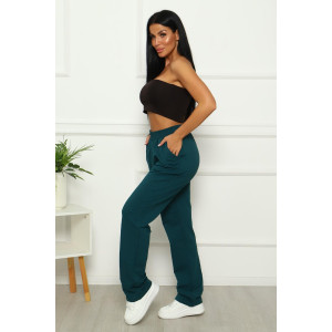 Брюки женские "Дэли" футер (последний размер) петроль 60 Брюки женские "Дэли" футер (последний размер) петроль 60