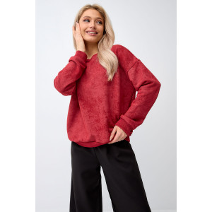 Свитшот женский "Варенка" хлопок с полиэстером (последний размер) красный XL Свитшот женский "Варенка" хлопок с полиэстером (последний размер) красный XL