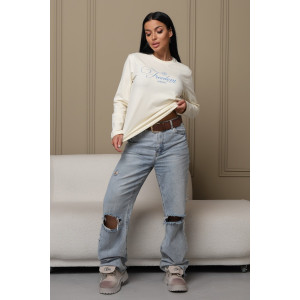 Лонгслив женский ЛЖ001 кулирка (последний размер) молочный 48 Лонгслив женский ЛЖ001 кулирка (последний размер) молочный 48