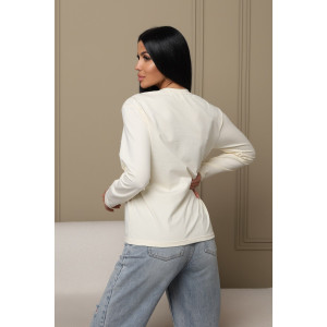 Лонгслив женский ЛЖ001 кулирка (последний размер) молочный 48 Лонгслив женский ЛЖ001 кулирка (последний размер) молочный 48