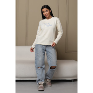 Лонгслив женский ЛЖ001 кулирка (последний размер) молочный 48 Лонгслив женский ЛЖ001 кулирка (последний размер) молочный 48