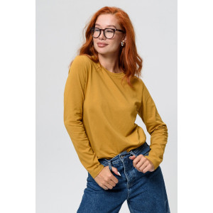 Лонгслив женский №14436/1 кулирка с лайкрой (последний размер) горчичный 48,56 Лонгслив женский №14436/1 кулирка с лайкрой (последний размер) горчичный 48,56