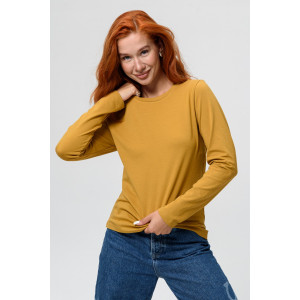 Лонгслив женский №14436/1 кулирка с лайкрой (последний размер) горчичный 48,56 Лонгслив женский №14436/1 кулирка с лайкрой (последний размер) горчичный 48,56