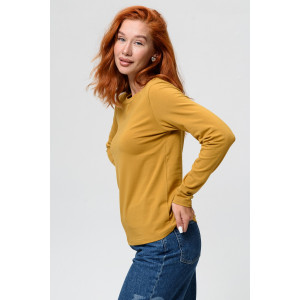 Лонгслив женский №14436/1 кулирка с лайкрой (последний размер) горчичный 48,56 Лонгслив женский №14436/1 кулирка с лайкрой (последний размер) горчичный 48,56