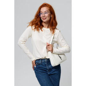 Лонгслив женский №14436/1 кулирка с лайкрой (последний размер) молочный 54 Лонгслив женский №14436/1 кулирка с лайкрой (последний размер) молочный 54