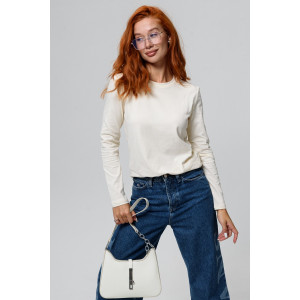 Лонгслив женский №14436/1 кулирка с лайкрой (последний размер) молочный 54 Лонгслив женский №14436/1 кулирка с лайкрой (последний размер) молочный 54