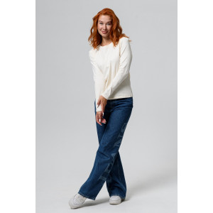 Лонгслив женский №14436/1 кулирка с лайкрой (последний размер) молочный 54 Лонгслив женский №14436/1 кулирка с лайкрой (последний размер) молочный 54