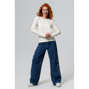 Лонгслив женский №14436/1 кулирка с лайкрой (последний размер) молочный 54 Лонгслив женский №14436/1 кулирка с лайкрой (последний размер) молочный 54