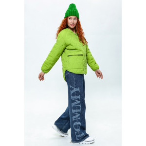 Куртка женская №28036 нейлон с полиэстером (последний размер) зеленый 48 Куртка женская №28036 нейлон с полиэстером (последний размер) зеленый 48