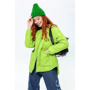 Куртка женская №28036 нейлон с полиэстером (последний размер) зеленый 48 Куртка женская №28036 нейлон с полиэстером (последний размер) зеленый 48