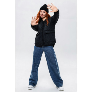 Куртка женская №28036 нейлон с полиэстером (последний размер) черный 48,52 Куртка женская №28036 нейлон с полиэстером (последний размер) черный 48,52