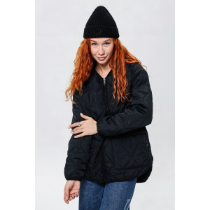 Куртка женская №28036 нейлон с полиэстером (последний размер) черный 48,52 Куртка женская №28036 нейлон с полиэстером (последний размер) черный 48,52