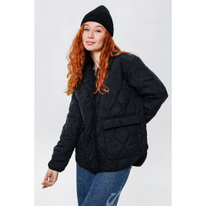 Куртка женская №28036 нейлон с полиэстером (последний размер) черный 48,52 Куртка женская №28036 нейлон с полиэстером (последний размер) черный 48,52