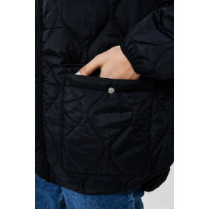 Куртка женская №28036 нейлон с полиэстером (последний размер) черный 48,52 Куртка женская №28036 нейлон с полиэстером (последний размер) черный 48,52