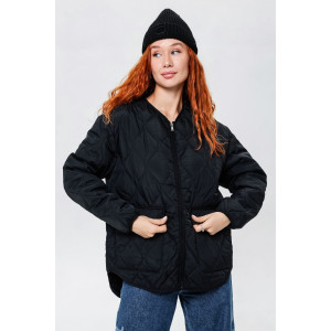 Куртка женская №28036 нейлон с полиэстером (последний размер) черный 48,52 Куртка женская №28036 нейлон с полиэстером (последний размер) черный 48,52