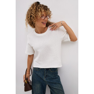 Футболка женская "Invoice" вафельное полотно (последний размер) молочный 50 Футболка женская "Invoice" вафельное полотно (последний размер) молочный 50