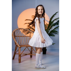 Платье детское №9184 шитье (последний размер) белый 116 Платье детское №9184 шитье (последний размер) белый 116