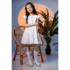 Платье детское №9184 шитье (последний размер) белый 116 Платье детское №9184 шитье (последний размер) белый 116