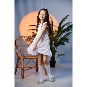 Платье детское №9184 шитье (последний размер) белый 116 Платье детское №9184 шитье (последний размер) белый 116