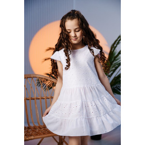 Платье детское №9184 шитье (последний размер) белый 116 Платье детское №9184 шитье (последний размер) белый 116