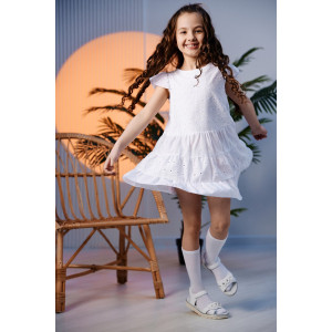 Платье детское №9184 шитье (последний размер) белый 116 Платье детское №9184 шитье (последний размер) белый 116