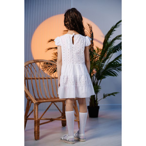 Платье детское №9184 шитье (последний размер) белый 116 Платье детское №9184 шитье (последний размер) белый 116