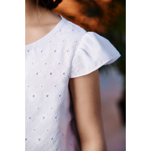 Платье детское №9184 шитье (последний размер) белый 116 Платье детское №9184 шитье (последний размер) белый 116