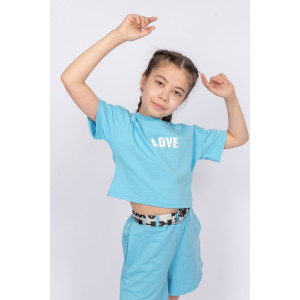 Шорты детские №101268 футер 2-х нитка (последний размер) голубой 146 Шорты детские №101268 футер 2-х нитка (последний размер) голубой 146