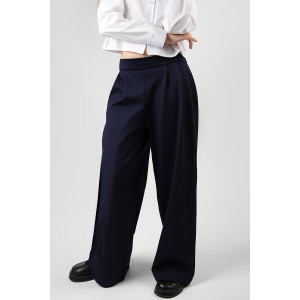 Брюки школьные SP2716 трикотаж стрейч (последний размер) темно-синий 152 Брюки школьные SP2716 трикотаж стрейч (последний размер) темно-синий 152