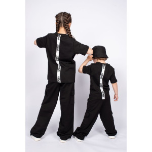 Футболка детская №51306 футер 2-х нитка (последний размер) черный 164 Футболка детская №51306 футер 2-х нитка (последний размер) черный 164