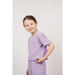 Блузка детская №05113 сингапур (последний размер) сиреневый 158 Блузка детская №05113 сингапур (последний размер) сиреневый 158