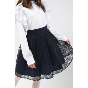 Юбка школьная SP0114 сетка (последний размер) темно-синий 140 Юбка школьная SP0114 сетка (последний размер) темно-синий 140