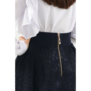 Юбка школьная SP0114 сетка (последний размер) темно-синий 140 Юбка школьная SP0114 сетка (последний размер) темно-синий 140