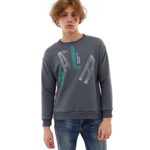 Свитшот детский №1597 футер 3-х нитка (последний размер) серый 170 Свитшот детский №1597 футер 3-х нитка (последний размер) серый 170